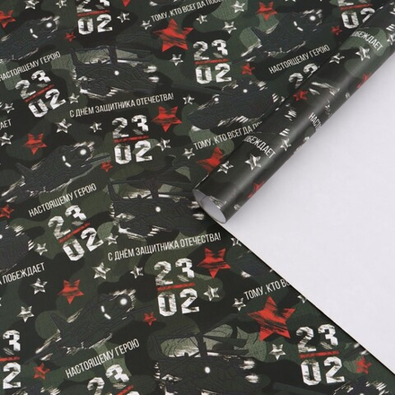 Бумага упаковочная 23.02 (70*100 см), 1 лист