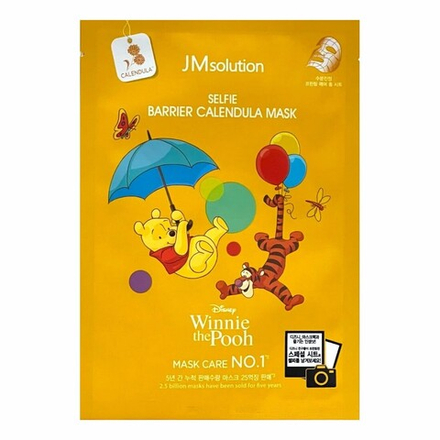 JMsolution Маска тканевая успокаивающая с экстрактом календулы / Disney Collection Selfie Barrier, 30 мл