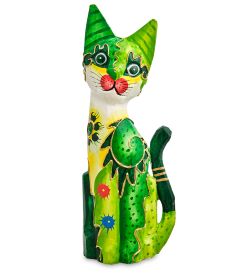 Decor and Gift 99-226 Фигурка «Кошка» н-р из двух 30, 20 см (албезия, о.Бали)
