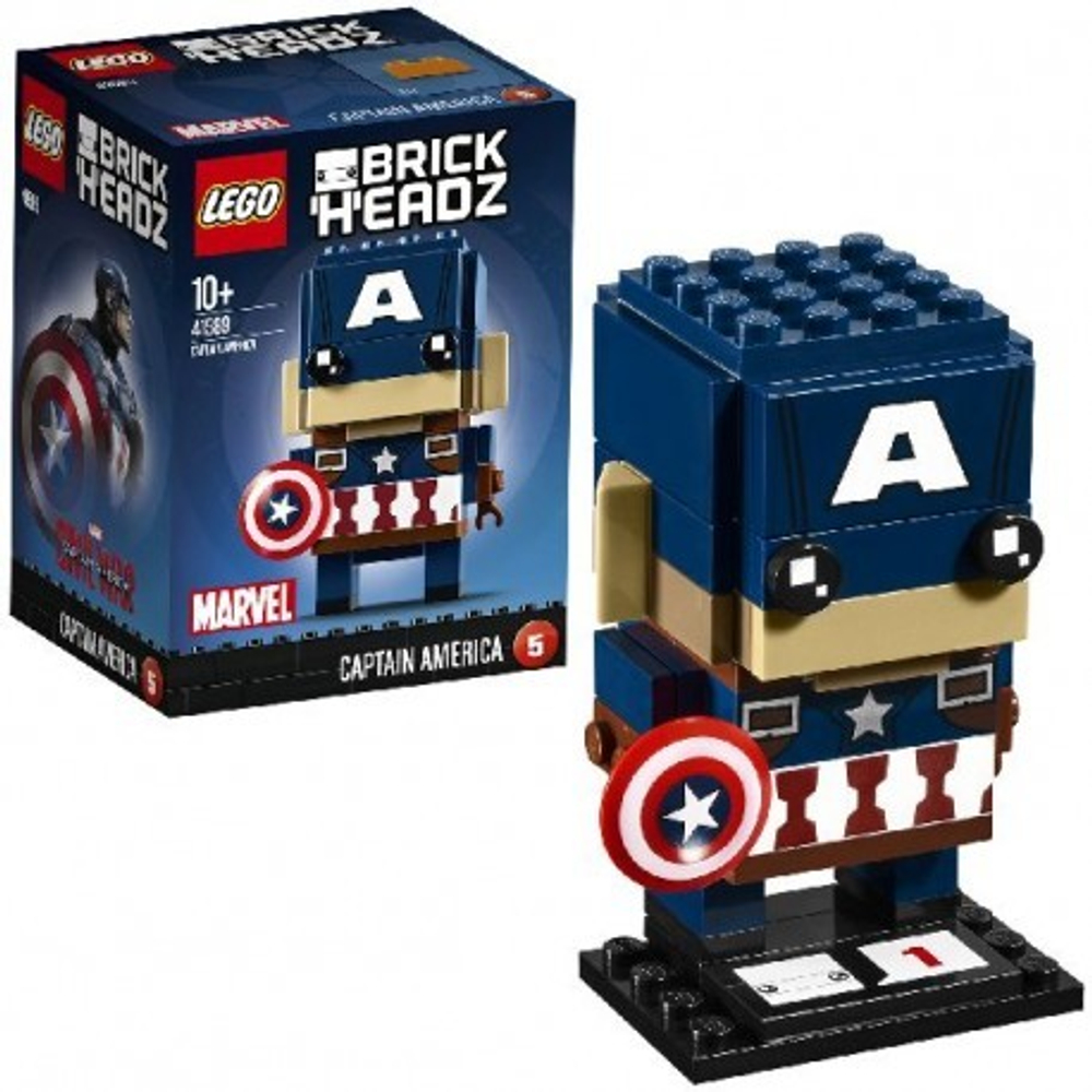 LEGO BrickHeadz: Капитан Америка 41589 — Captain America — Лего БрикХедз