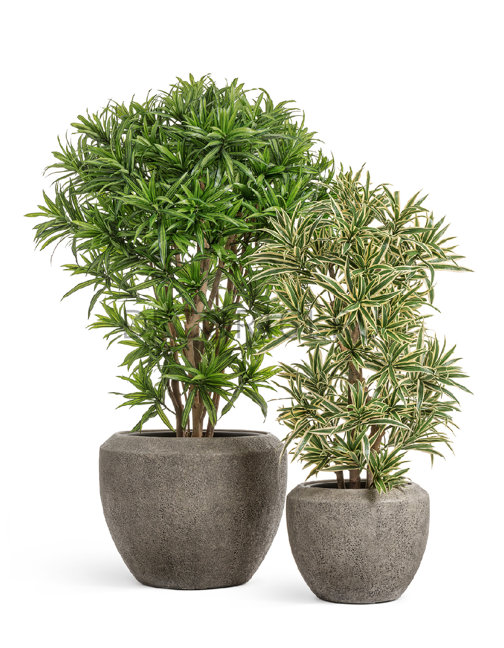 Кашпо TREEZ Effectory Volcano Чаша Design Серо-коричневый туф в-33 см, д-40 см 41.3321-11-067-LBR-40