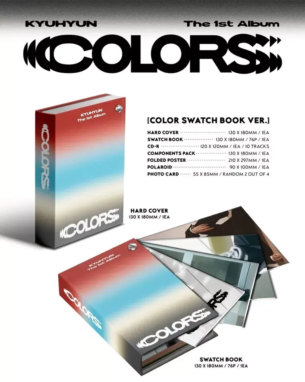 Альбом KYUHYUN - COLORS [Color Swatch Book ver.]