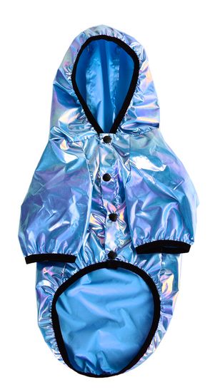 YUGI Дождевик с капюшоном голубой