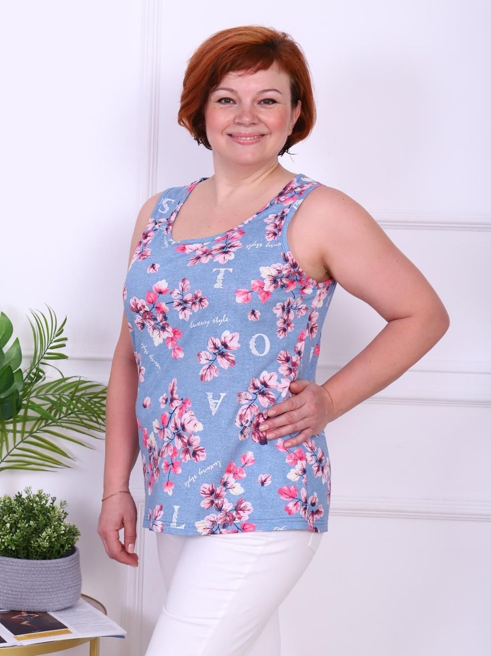 Сюжет - майка голубой Iv-capriz