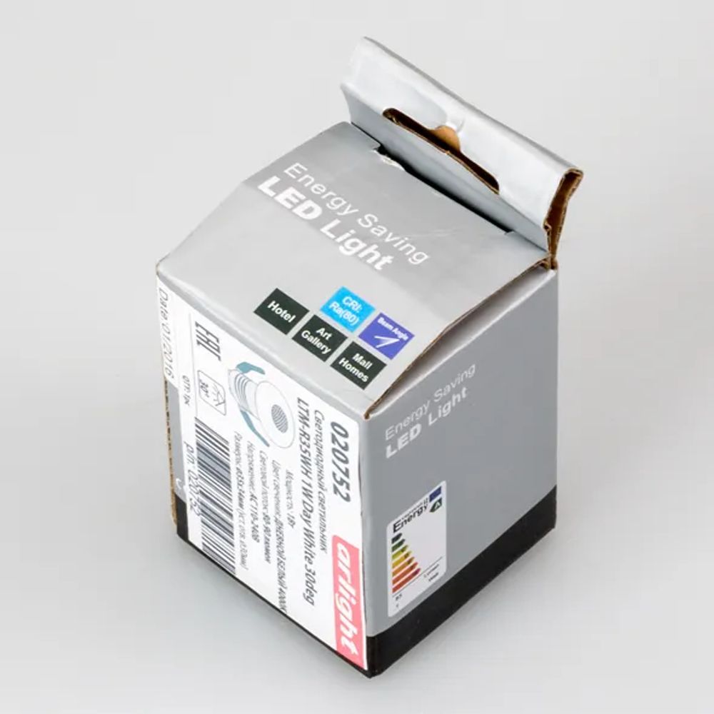 Светодиодный светильник LTM-R35WH 1W Warm White 30deg (Arlight, IP40 Металл, 3 года) 020753