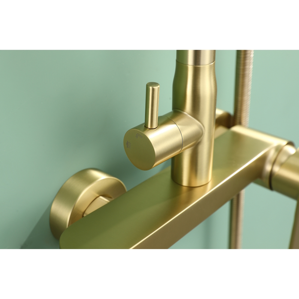 Душевая система Raglo R10.24.03, сатин золотой