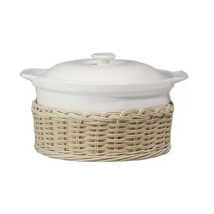 La Porcellana Bianca Корзина с вазой Midollino 23 см