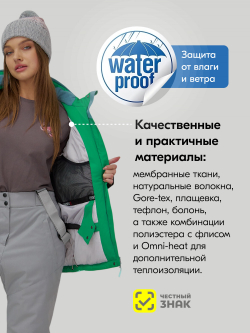 Горнолыжный костюм женский зимний голубого цвета 0709_1Gl