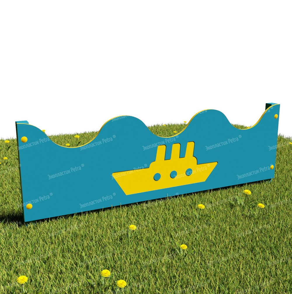 Забор уличный из экопластика 4