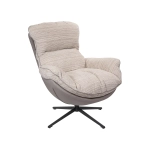 Кресло Bradex Home HUG серый в полоску, экокожа, шенилл