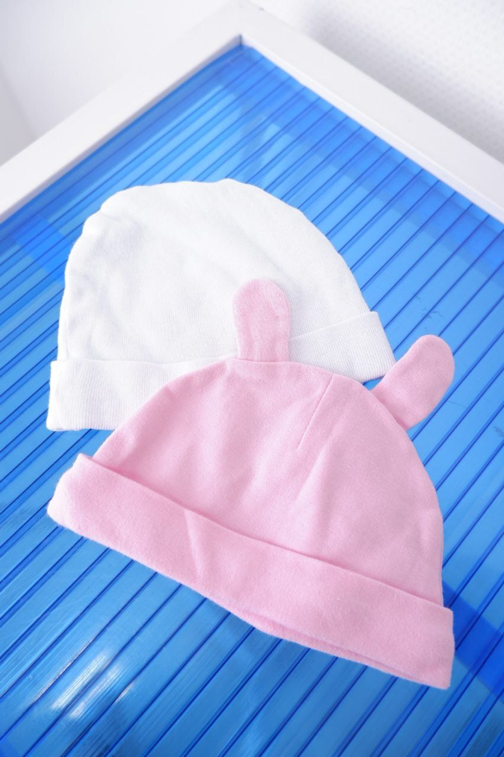 Шапочки для малышки на 0/3 месяца