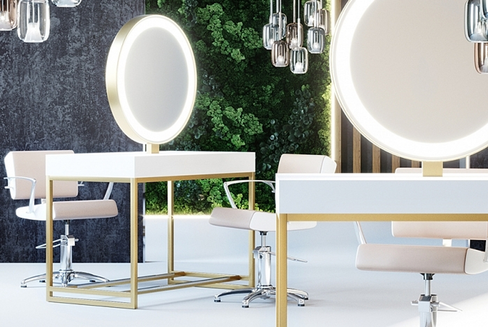 Зеркало парикмахерское двухстороннее Crocus Princess Aura 5