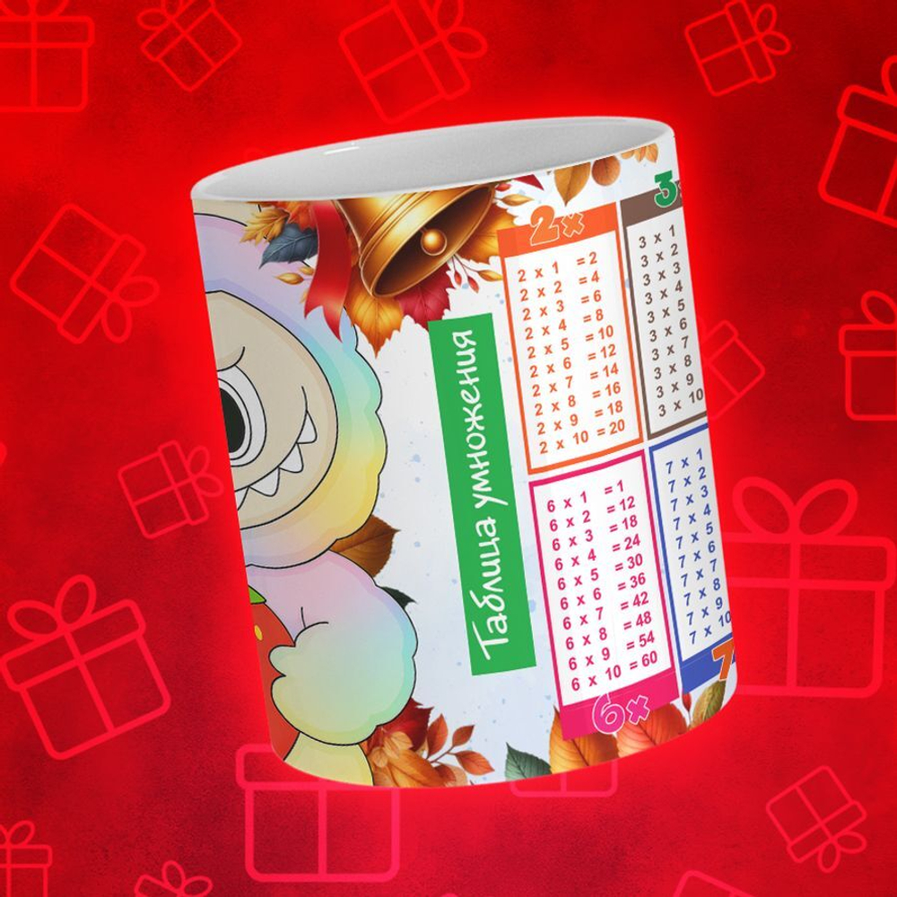 Лабубу с таблицей умножения