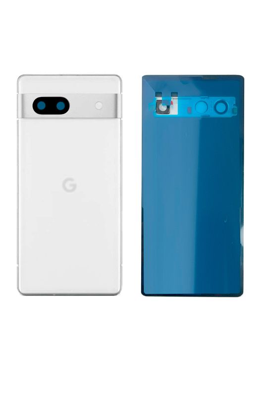 Задняя крышка для Google Pixel 7A белый (Snow) со стеклом камеры