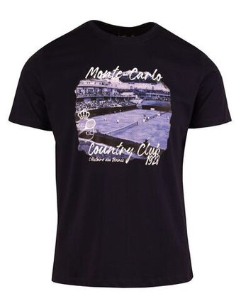 Мужская теннисная футболка Monte-Carlo Country Club Photo Print - небесный