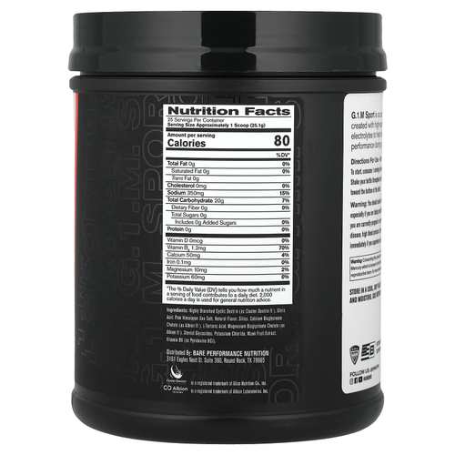 BPN, G.1.M Sport, фруктовый пунш, 628 г (1 фунт 6,2 унции)