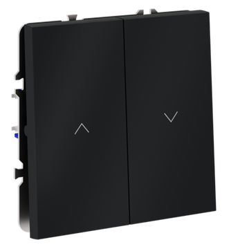 Выключатель встраиваемый VOLTUM S70 для жалюзи 10А, (графит)