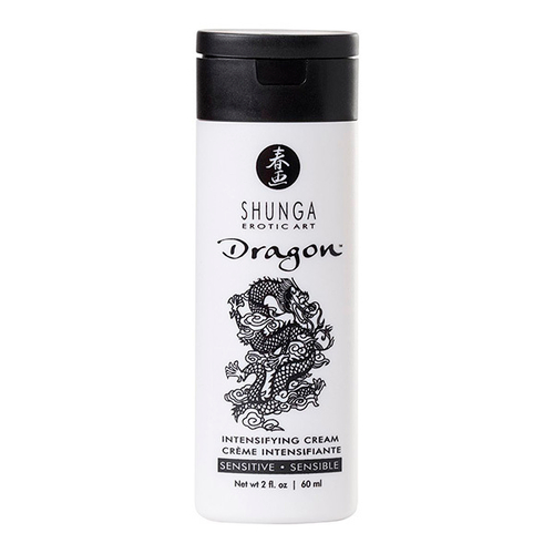Мужской возбуждающий интимный крем эффект ледяного огня Дракон Сенситив Shunga Dragon Sensitive 60мл