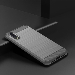 Чехол для Huawei P20 цвет Gray (серый), серия Carbon от Caseport