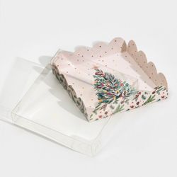 Коробка для кондитерских изделий "Ёлка" 13 х 13 х 3 см