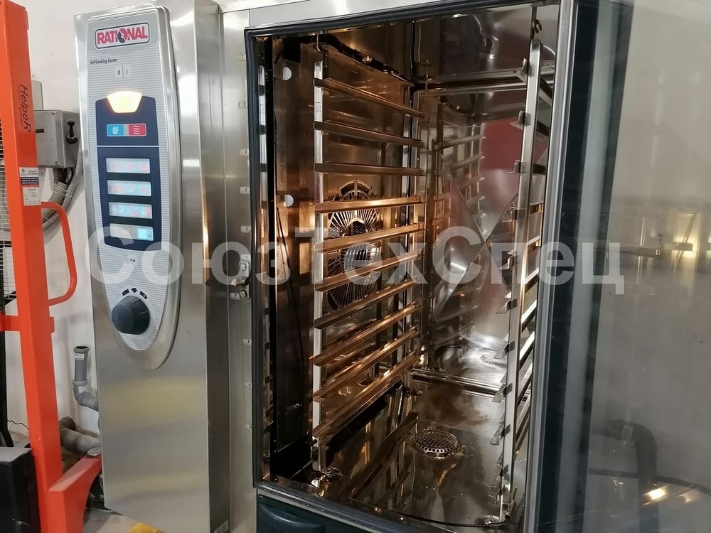 Комплект: Б/у пароконвектомат Rational SCC101 Сare Control с тепловым шкафом TC-61/101E