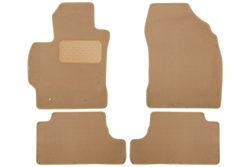 Коврики в салон для TOYOTA Corolla, 2006-2012, 2010-2013, седан, 4 шт. (текстиль, бежевые) KLEVER04485122112KH