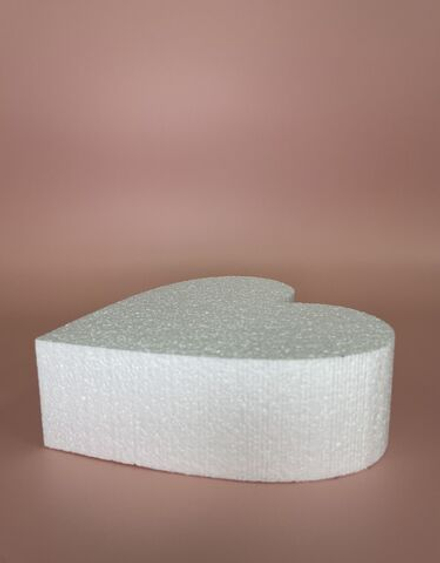 Флористическая основа из пенопласта "Сердце" 22х5 см (2 шт.)