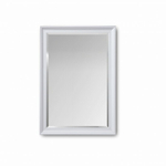 Зеркало DELLEN, белый, 100*70 см, пластик/стекло