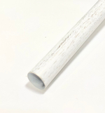 Карниз кованый для штор Ост Шар d 25/16 двухрядный, цвет белое золото