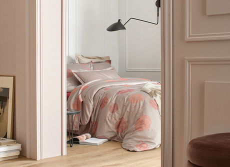 Постельное белье 2 спальное евро Blanc des Vosges Coco Pourpre