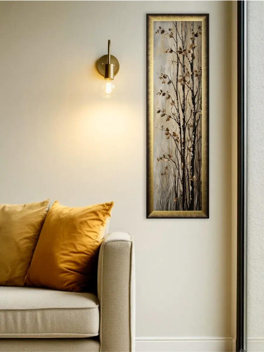 Картина настенная интерьерная на холсте 82*25 см