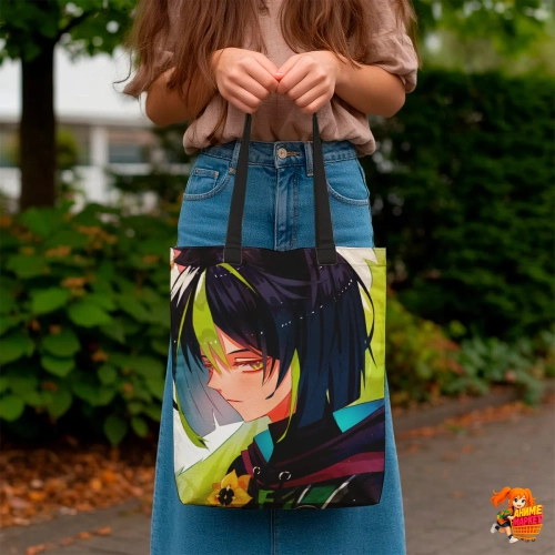 Сумка шоппер с принтом Genshin Impact