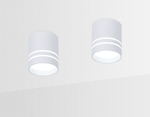 Накладной светодиодный точечный светильник TN240 WH/S белый/песок LED 4200K 12W D80*100