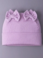 Шапка для девочки осенняя с бантиками