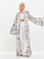 Графитовое муслиновое кимоно