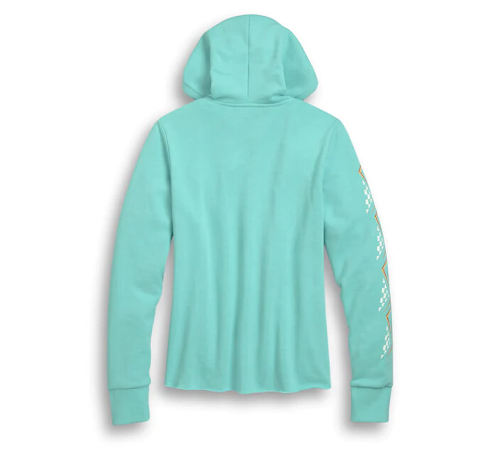 Толстовка Checkered Sleeve Pullover Hoodie Harley-Davidson