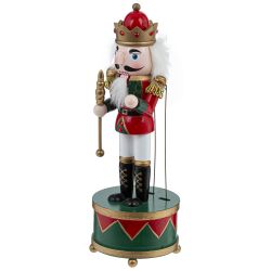 GAEM Фигурка декоративная "Щелкунчик" с музыкой и движением, L10,5 W10,5 H30,5 см