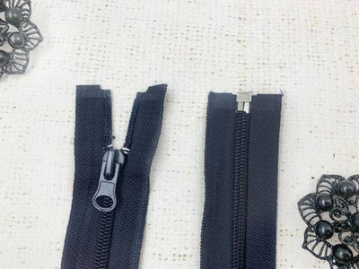 Молния спираль, Т5, L 80 см, тёмно-синий