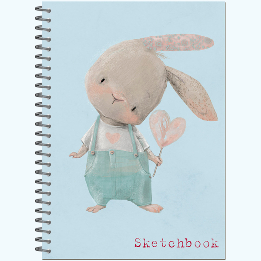 Блокнот-скетчбук SKETCHBOOK А5 с жесткой обложкой 60л. "Милашки"