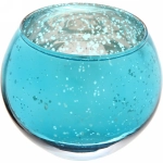 Подсвечник «Fairy» 10*8,5см цвет голубой