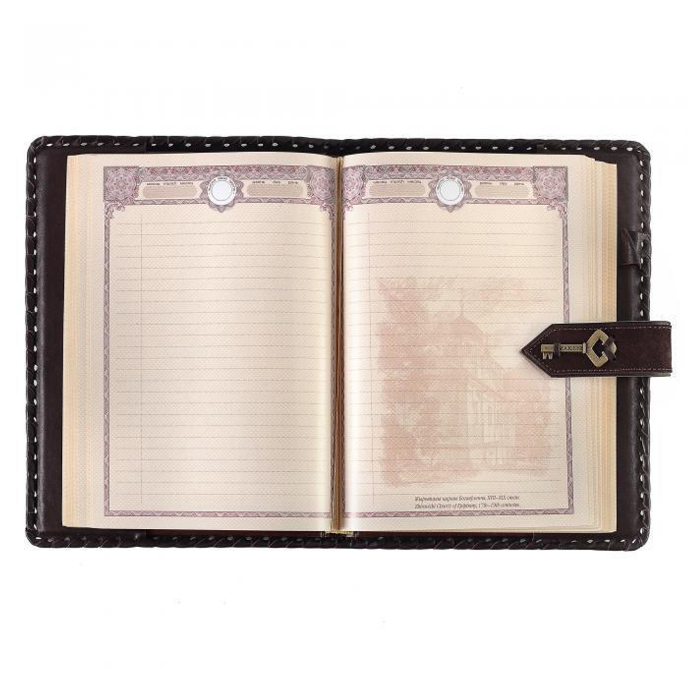 Ежедневник А5 «Ключ». Цвет коричневый