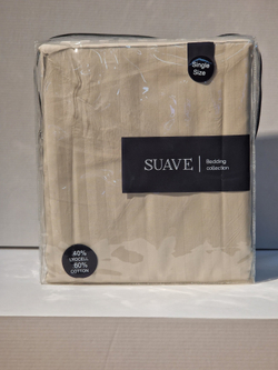 4870216961503 SUAVE Тенсель Страйп 1,5 КПБ БЕЖЕВЫЙ