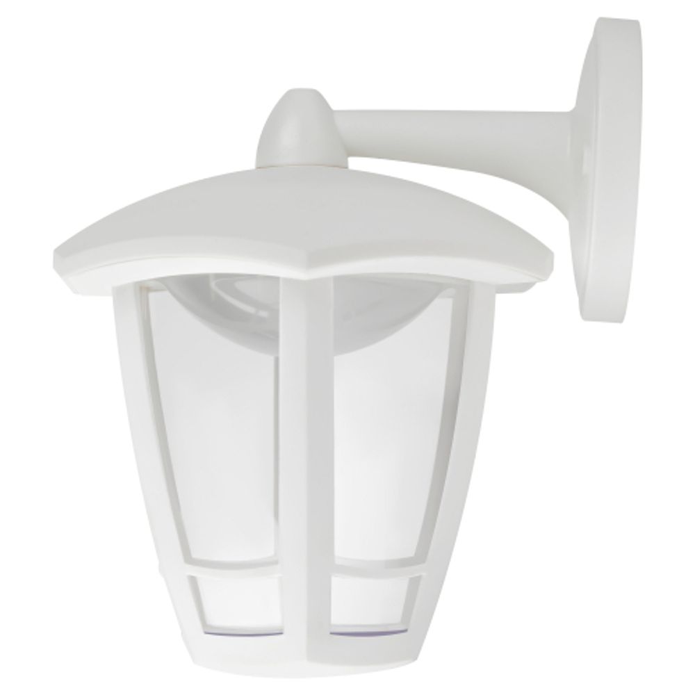 Садово-парковый светильник ЭРА ДБУ 07-8-006 Дели 3 белый 6 гранный настенный IP44 светодиодный 8Вт 3000K