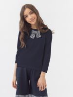 Джемпер синий для девочки арт. АТ824-1