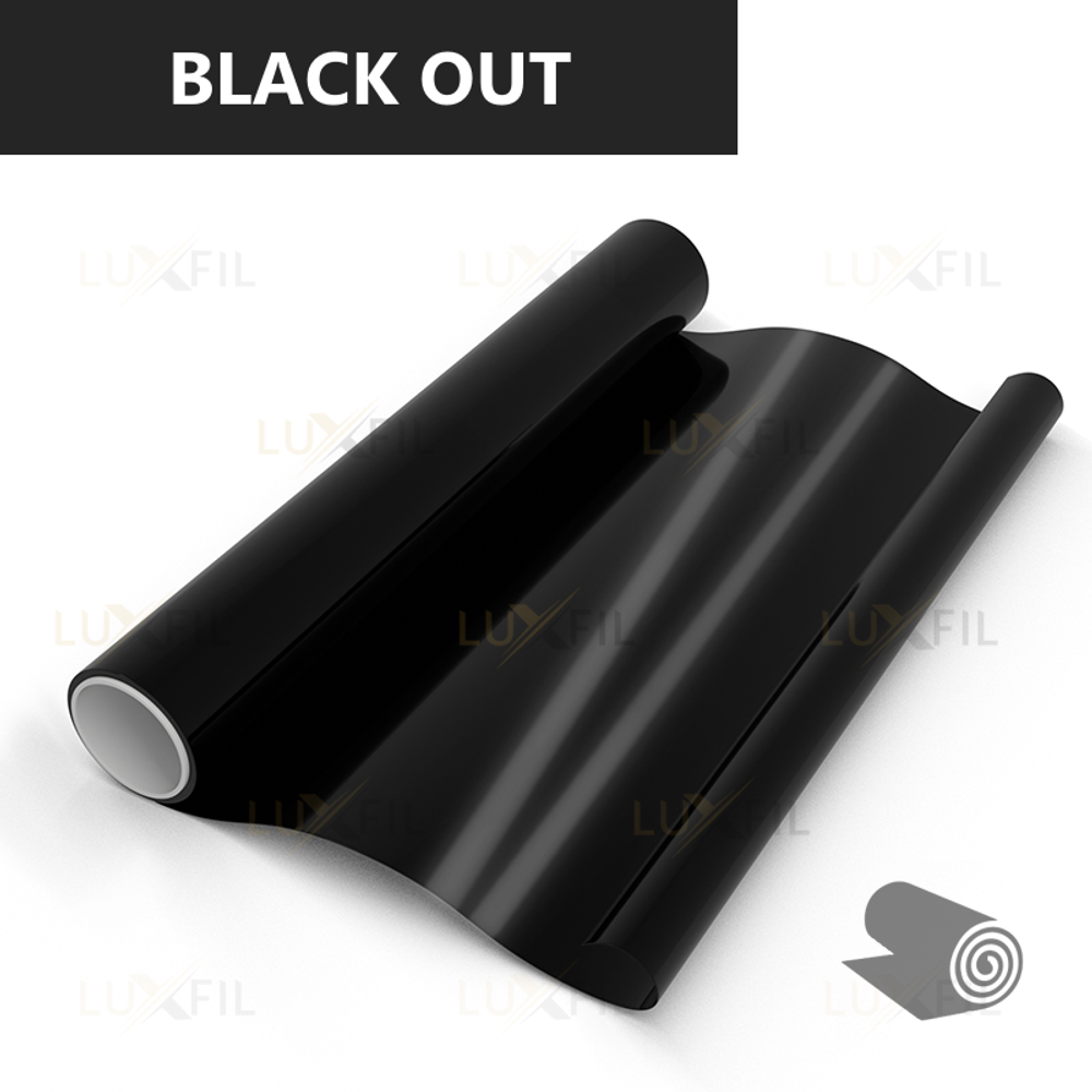 Пленка для окон декоративная BLACK OUT LUXFIL, рулон (размер 1,524x30м.)
