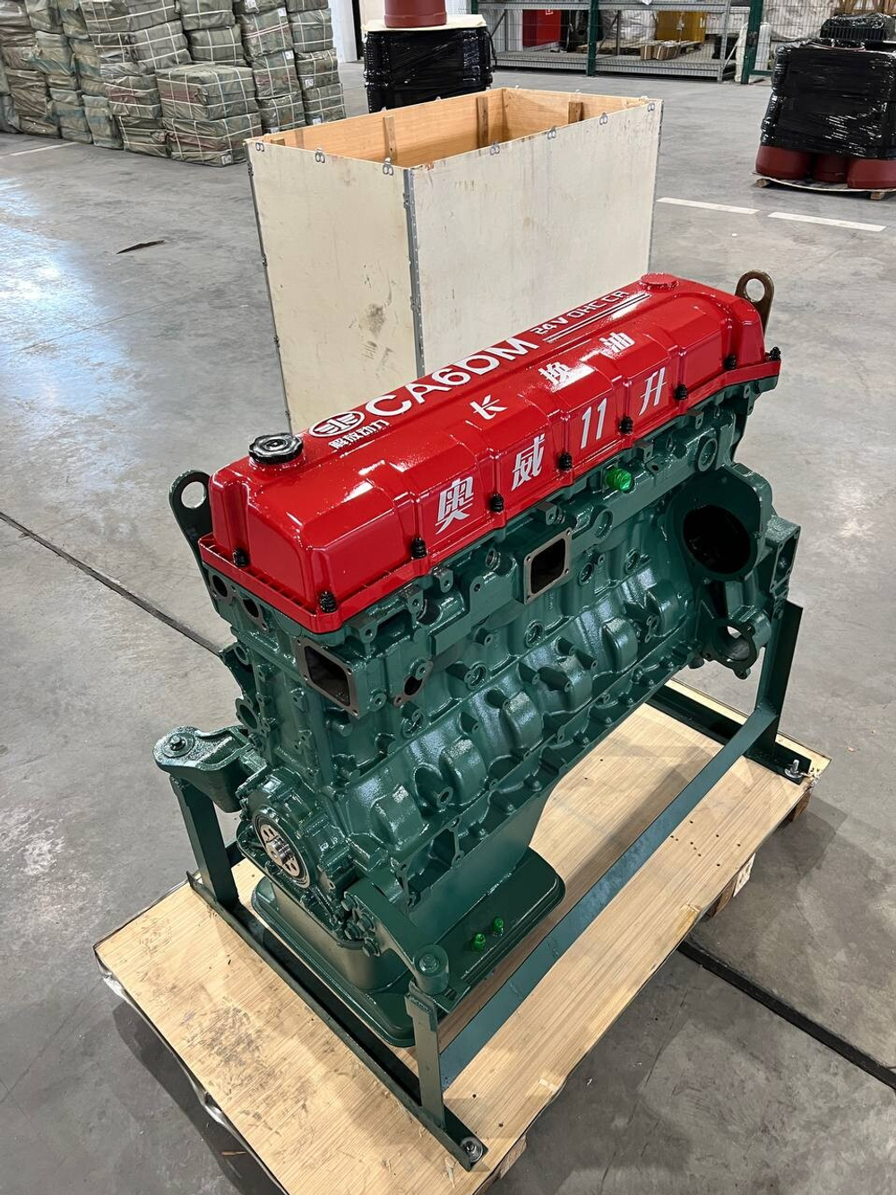 Блок цилиндров СА6DМ (в сборе)+головка 1002014-M10-0000+MM300000-PJGG