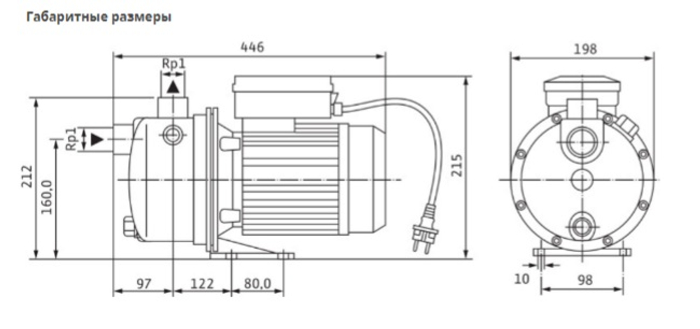 Одноступенчатый горизонтальный насос WJ-204-X-DM-IE3