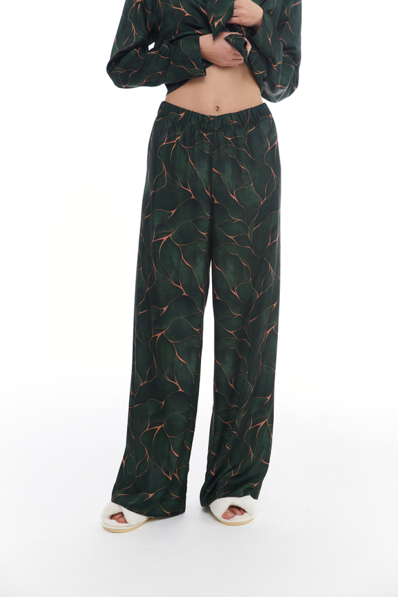 Шелковые брюки тропики