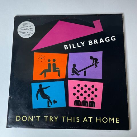 Винтажная виниловая пластинка LP Billy Bragg Don't Try This At Home (UK 1993) 45 RPM