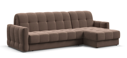 Угловой диван Босс Слип 160 Велюр Монолит Мокко